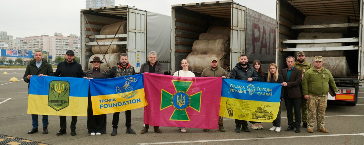 Проєкт «Павутиння»: передали 25 фур антидронових сіток для ДПСУ