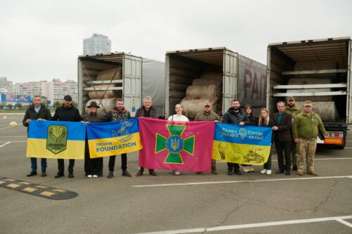 Проєкт «Павутиння»: передали 25 фур антидронових сіток для ДПСУ